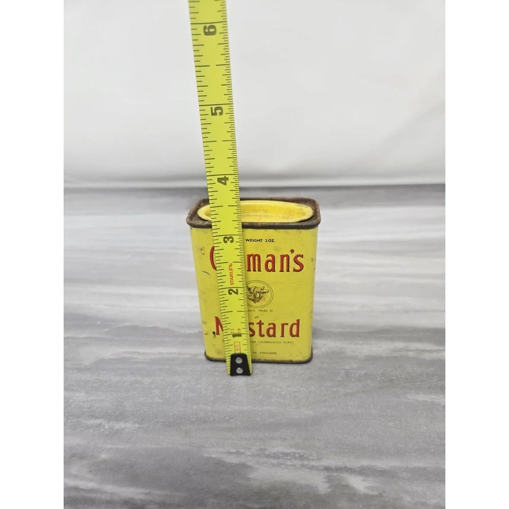 Vintage Advertising Metal‎ Kitchen Spice Tin /   Colman's  Mustard